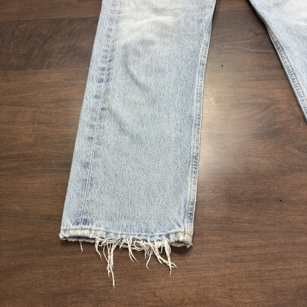 Agolde 90s style Parker Jeans "Swapmeet" ankle crop Sz 26 w 28" waist distressed - Picture 2 of 10